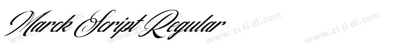 Marck Script Regular字体转换